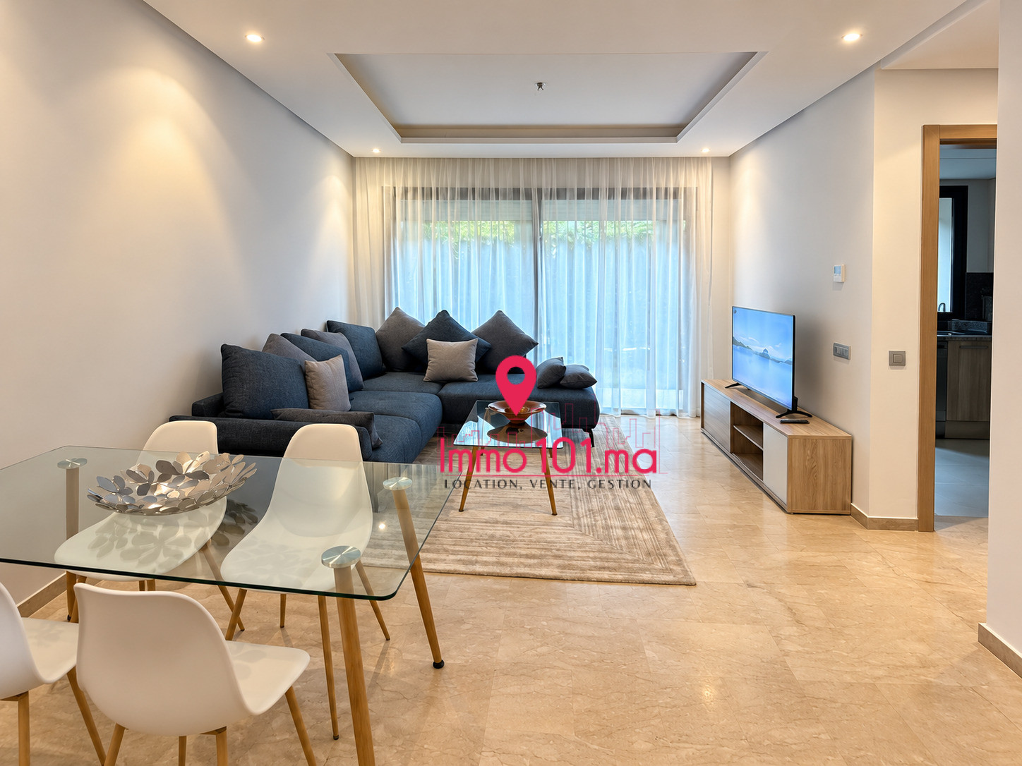 Location appartement meublé à Hay Riad - Prestigia ZLLAV2519